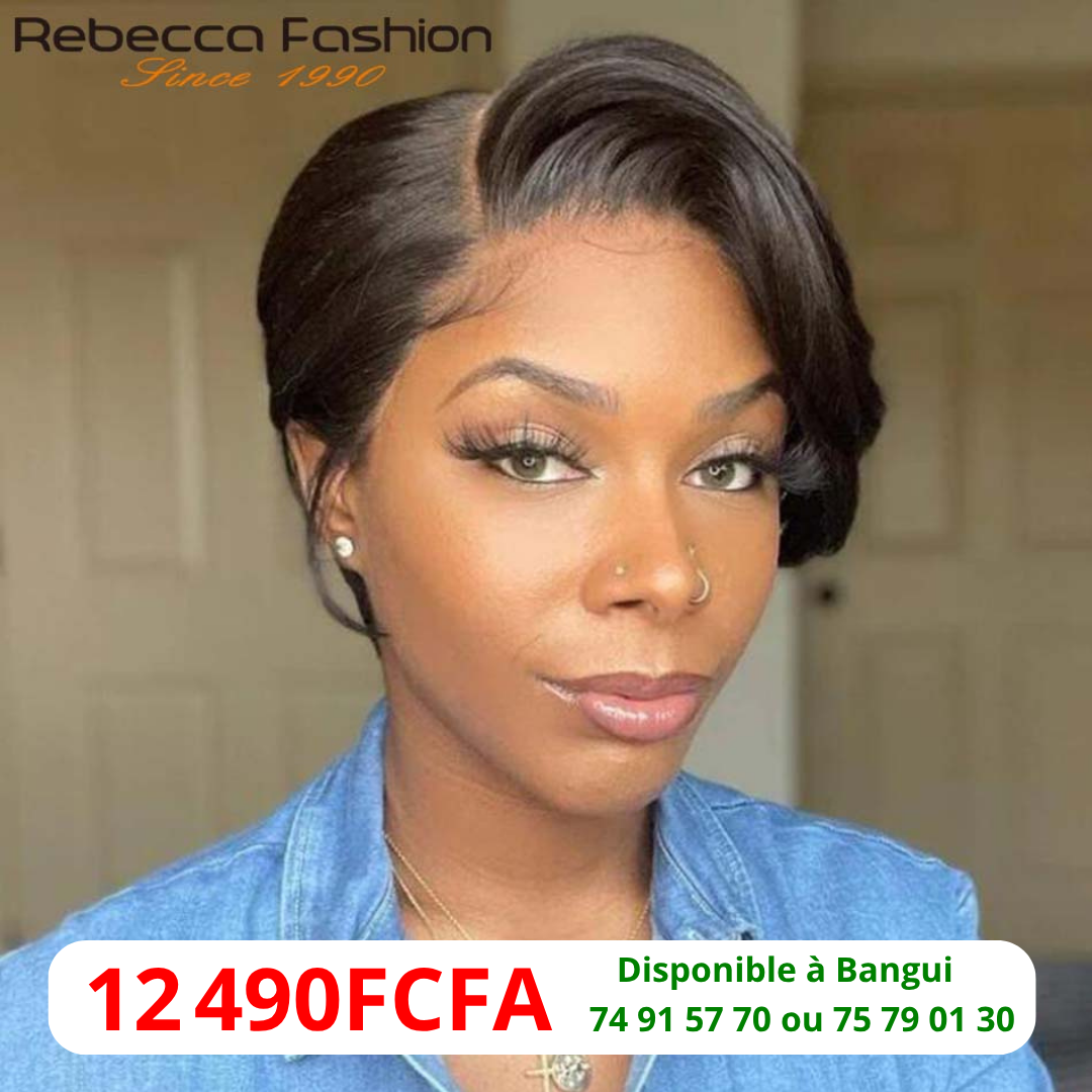 Perruque Naturelle Courte Pixie