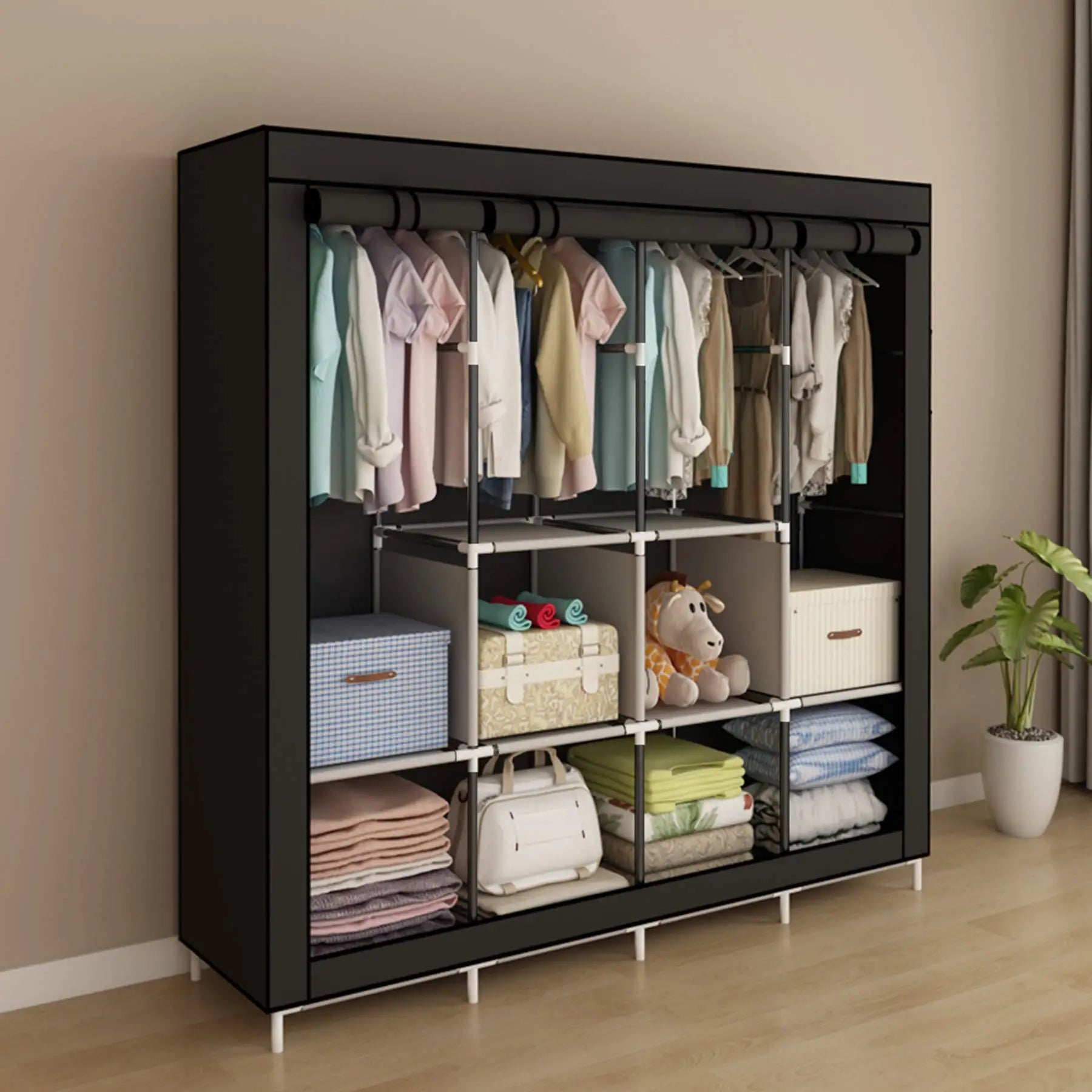 Armoire de rangement pour chaussures et vêtements