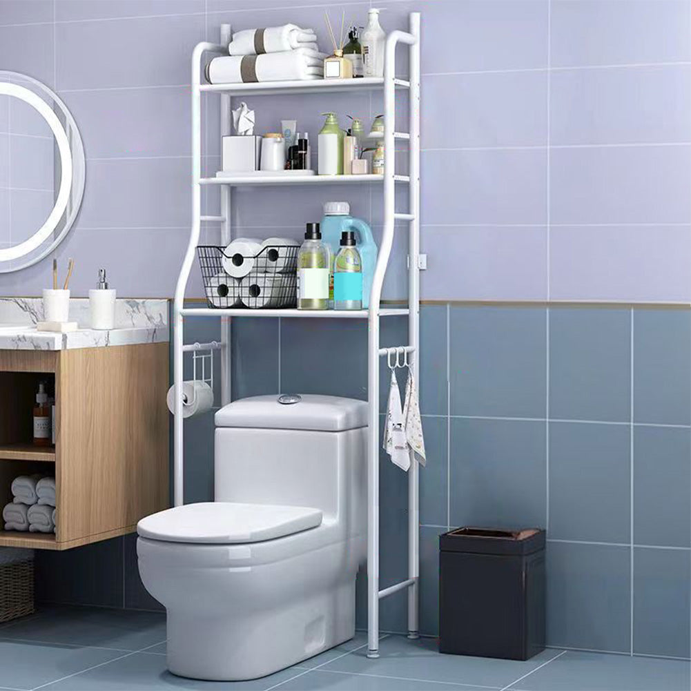 Support de toilette multifonctionnel en métal à 3 niveaux