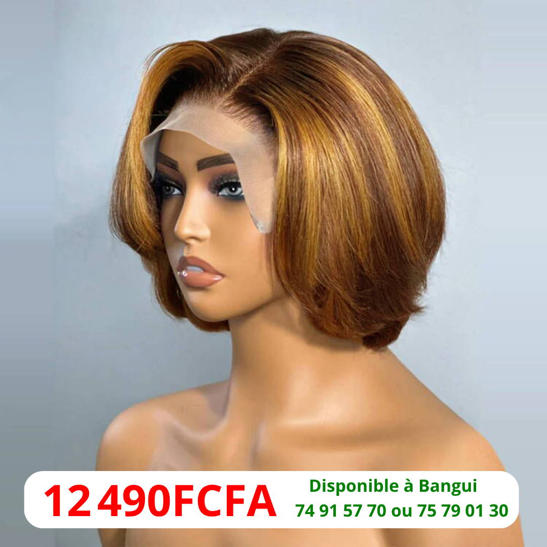 Perruque Naturelle Courte Pixie