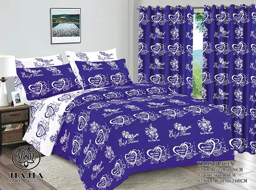 Ensemble de draps 100% coton