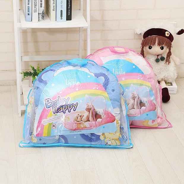 Moustiquaire Bébé avec Matelas et Oreiller - Bleu ou Rose | 236 Shopping