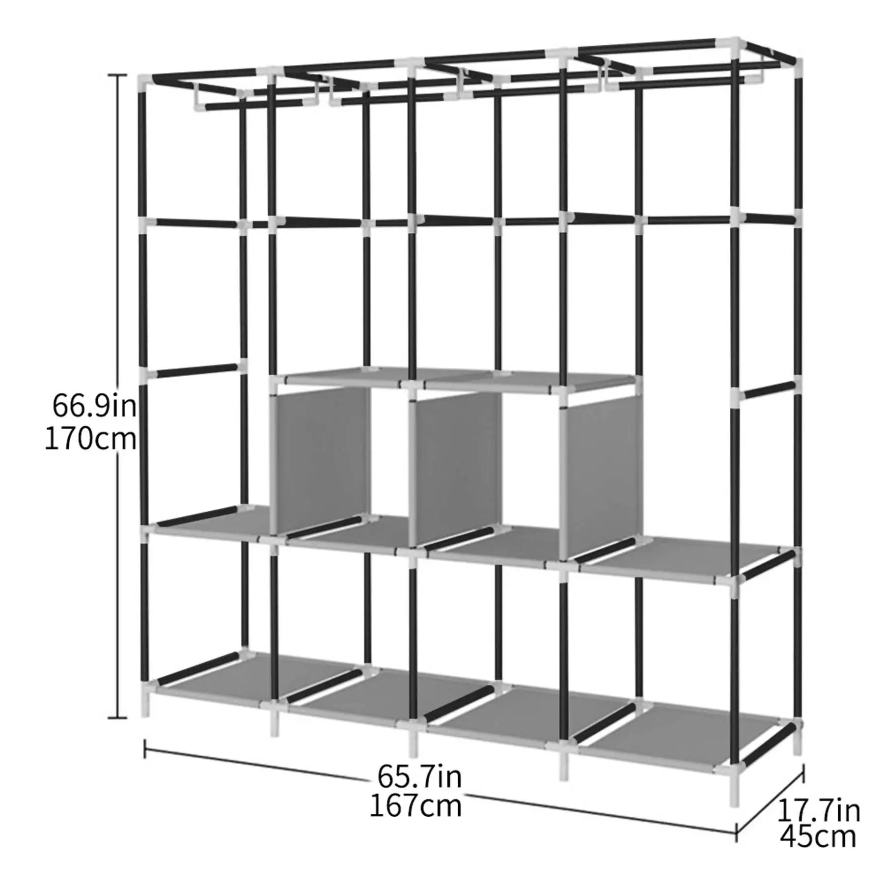 Armoire de rangement pour chaussures et vêtements