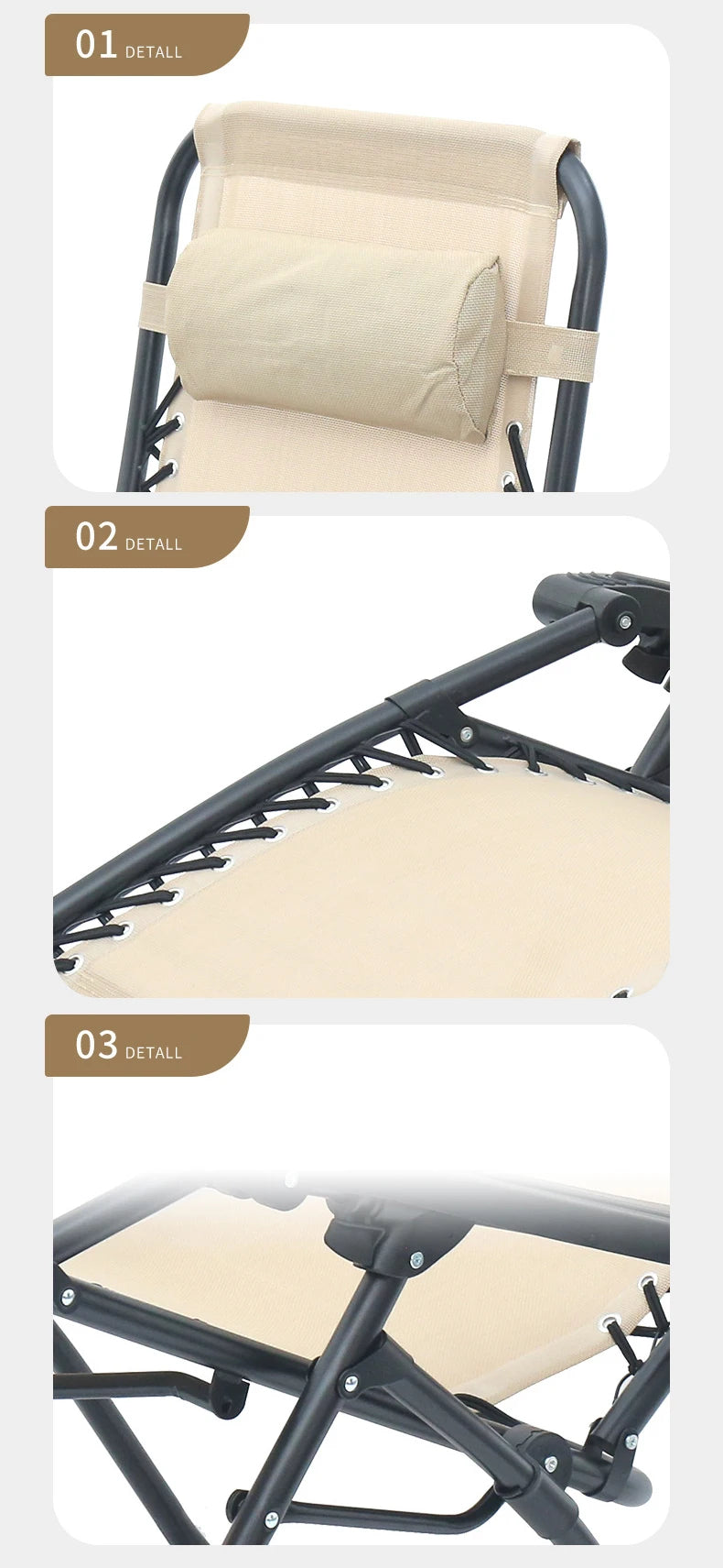 chaise longue pliante