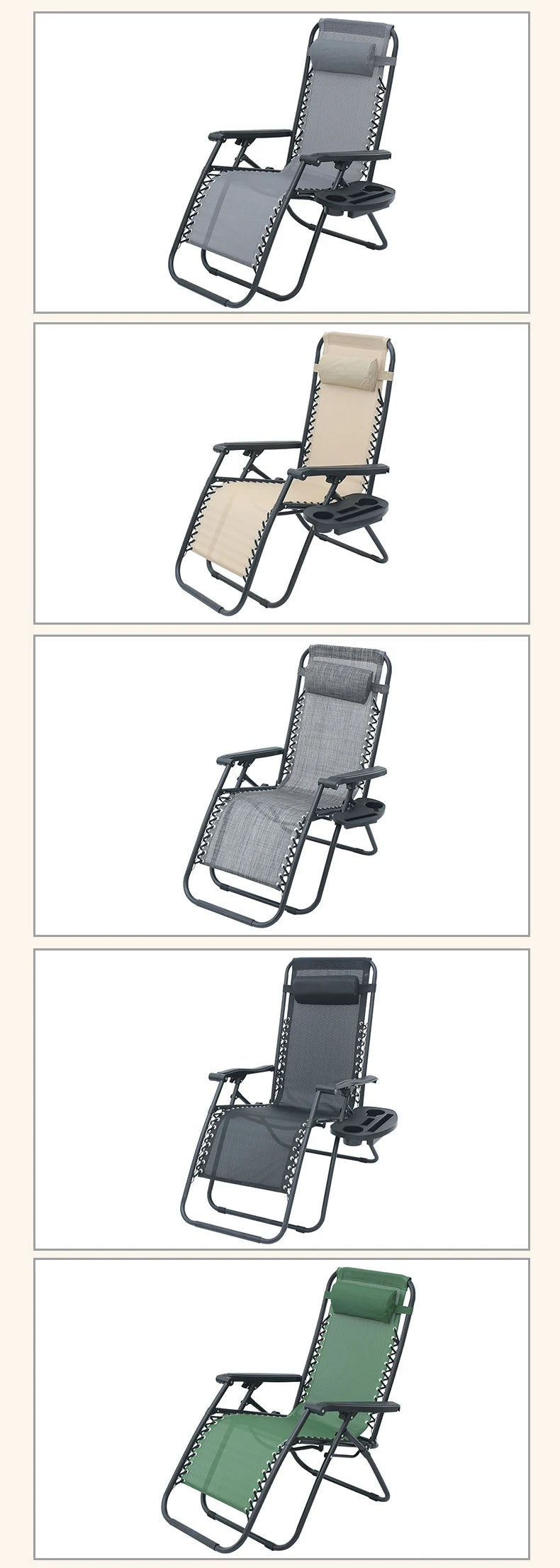 chaise longue pliante