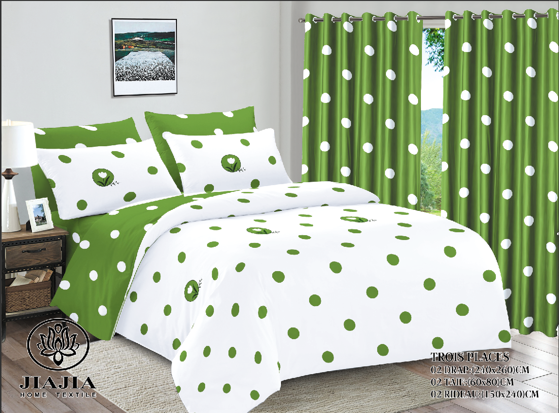Draps  -  Couverture lit - 2 Draps, 2 Taies et 2 Rideaux à Bangui