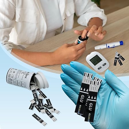 Bandelettes réactives et aiguilles pour Glucomètre ABOX, kit complet disponible à Bangui 236 Shopping.