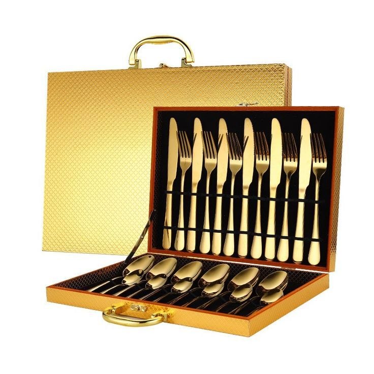 Ménagère 24 Pièces Or de Luxe Bangui RCA | 236 Shopping