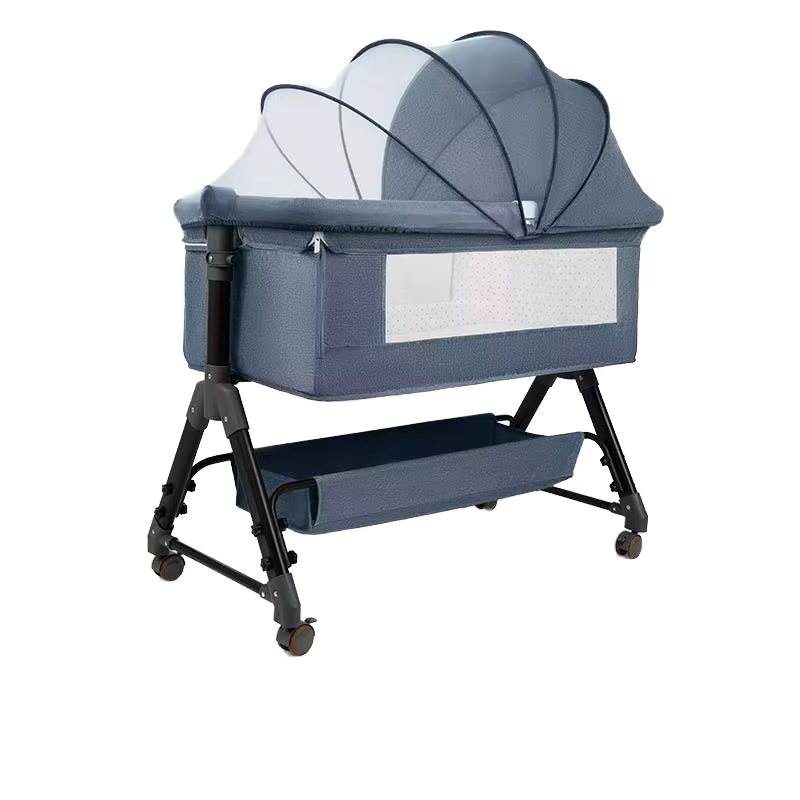 Lit Bébé Réglable en Hauteur avec Moustiquaire et Matelas | 236 Shopping