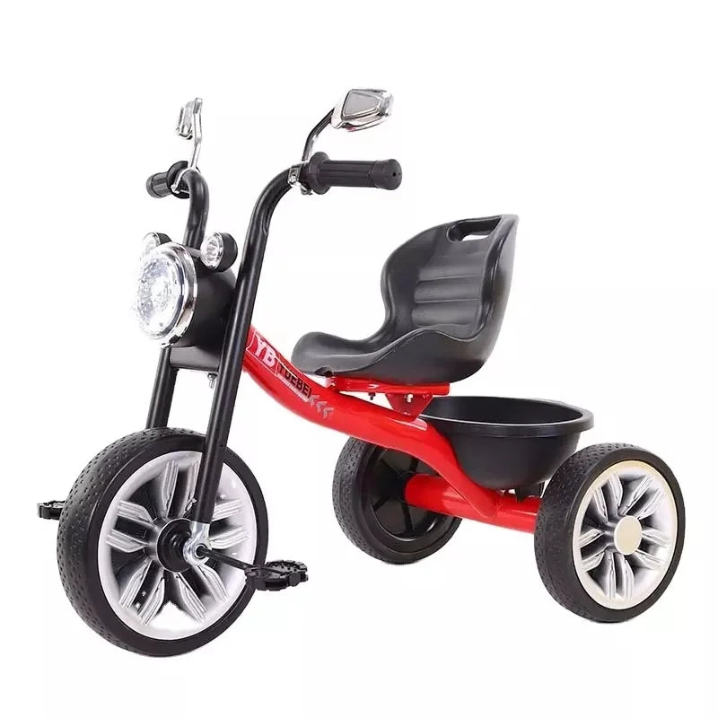 Mini Tricycle (Vélo bébé) de couleur rouge et noire pour enfants de 1 à 3 ans, jouet à pédales 3 roues disponible à Bangui 236 Shopping RCA.
