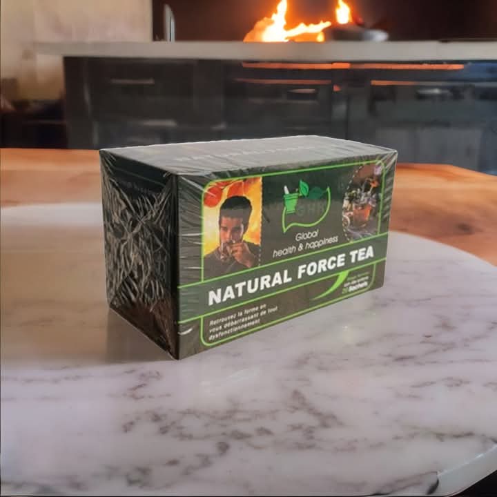 Thé Force Naturelle 100% naturel pour soigner la faiblesse sexuelle et l'éjaculation précoce. Traitement de 20 jours disponible à Bangui 236 Shopping RCA.